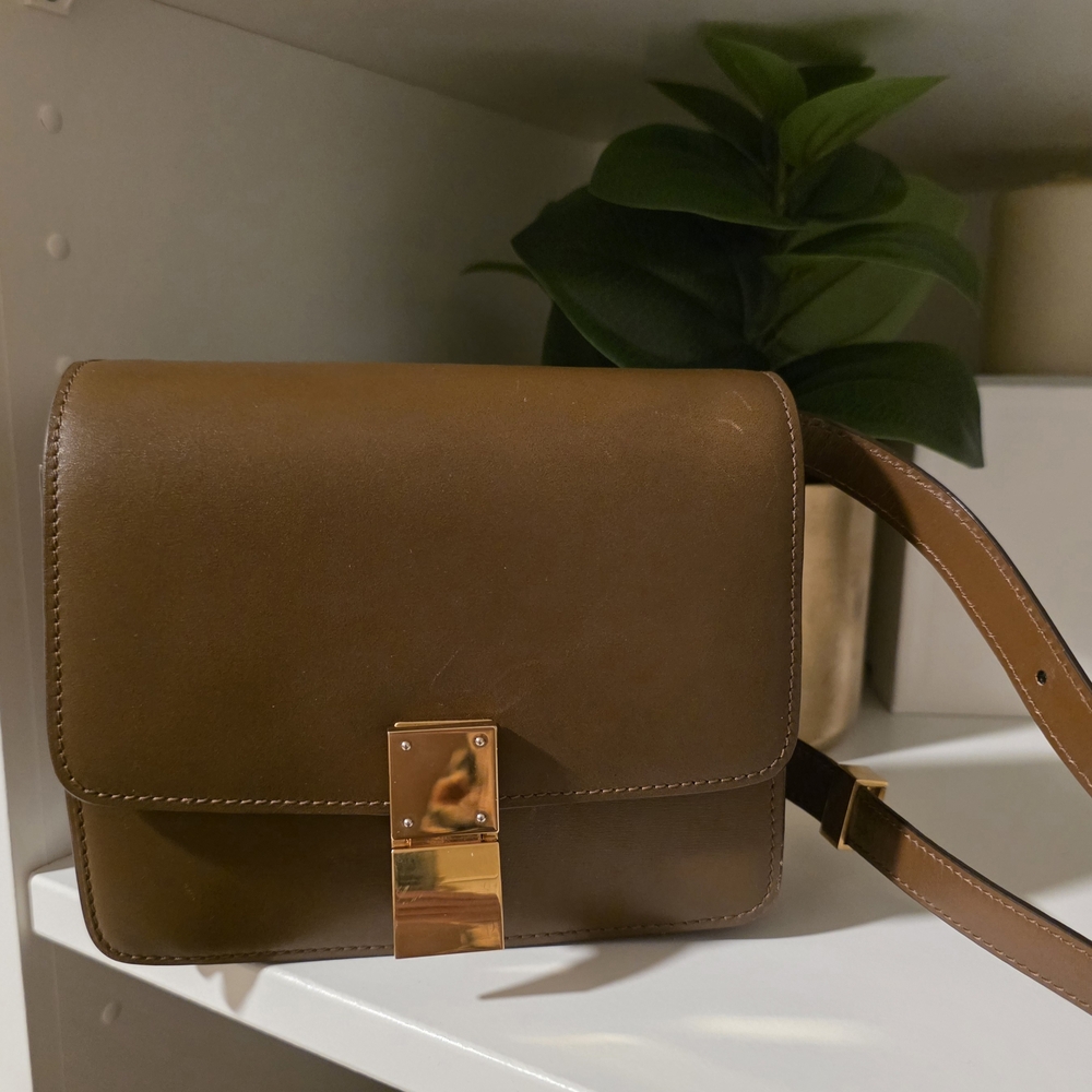 Celine Brown Leather Crossbody Bag - Picture 2 of 6